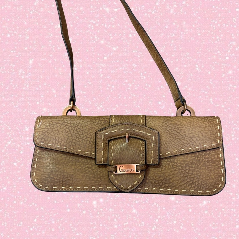 Vintage Guess Brown Leather Women's Bag